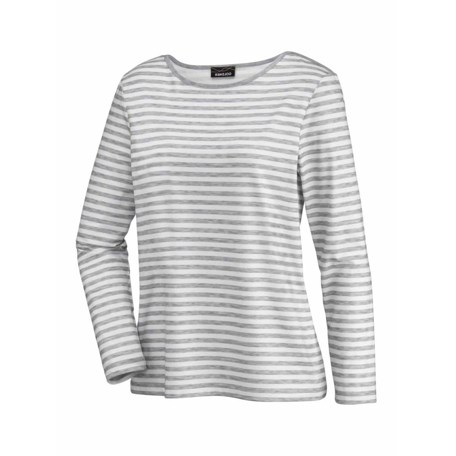 Goldner Goldner Shirt crème / grijs gemêleerd -