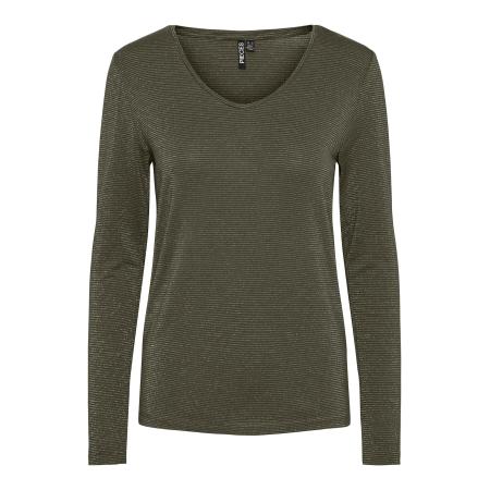 Pieces PIECES Shirt PCBillo donkergroen / zilver