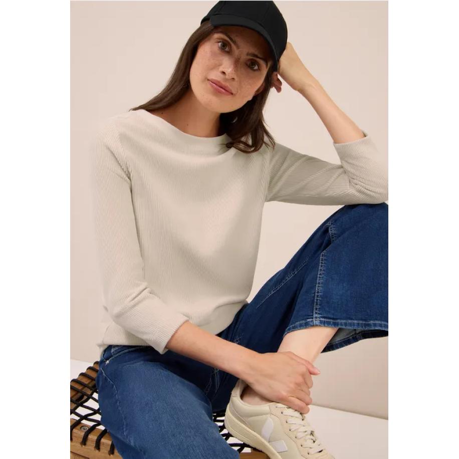 CECIL Corduroy overhemd in effen kleur Bruin