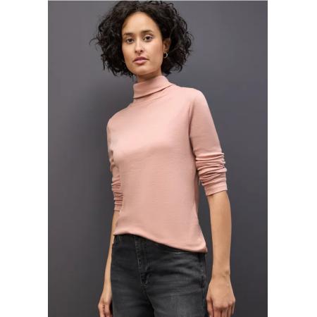 Street One Basic shirt met coltrui