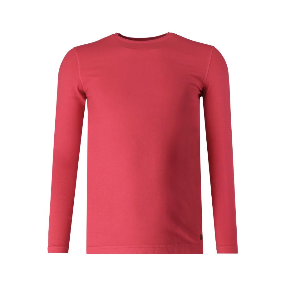 Marvelis Casual Longsleeve rood, Effen Rood
