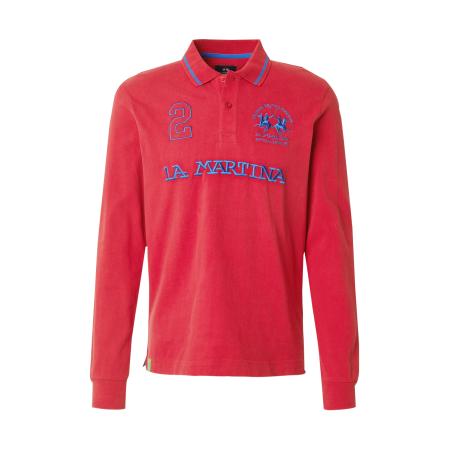 La Martina La Martina Shirt blauw / rood