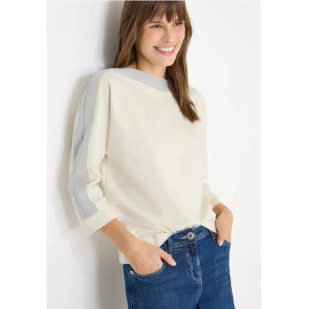 CECIL Batwing shirt met tape -