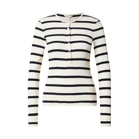 Herrlicher Herrlicher Shirt Cecilia zwart / offwhite