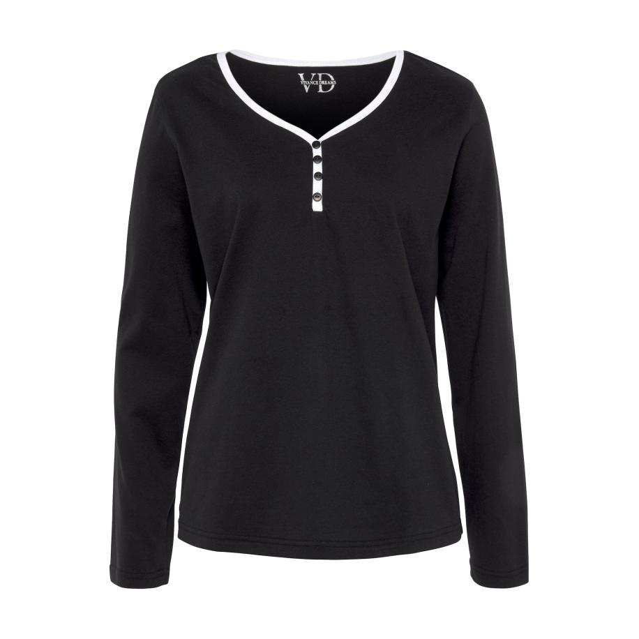 VIVANCE VIVANCE Shirt Dreams zwart / wit -