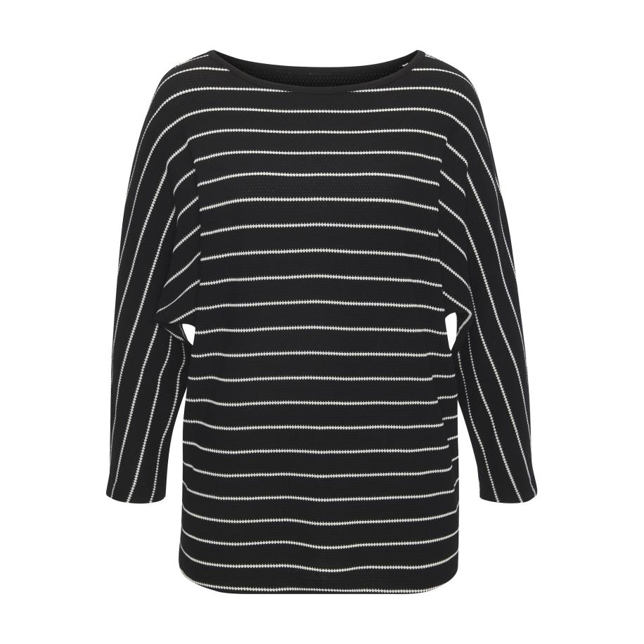 VIVANCE VIVANCE Shirt zwart / wit -