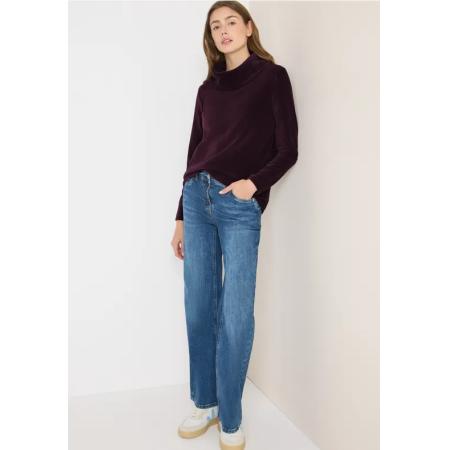 CECIL Corduroy shirt met grote kraag