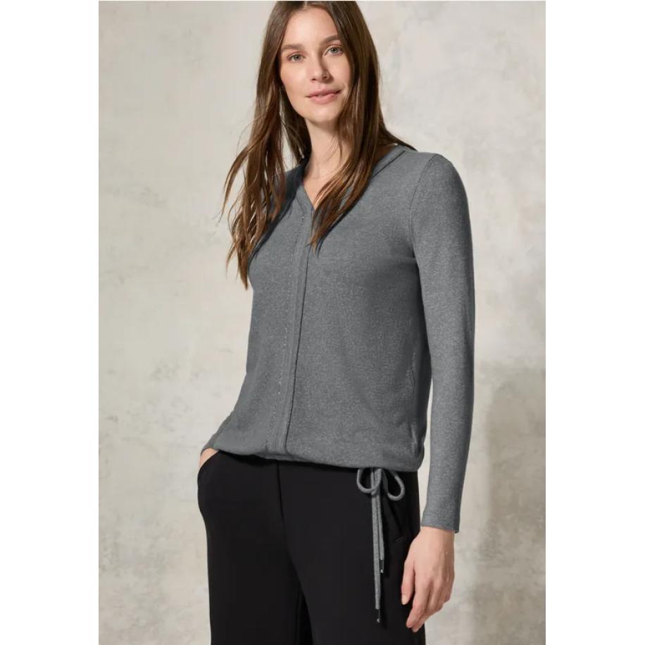 CECIL Shirt met V-hals Grijs