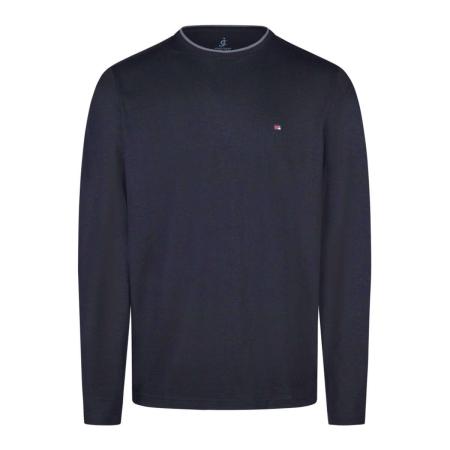 Jupiter Longsleeve marine, Effen