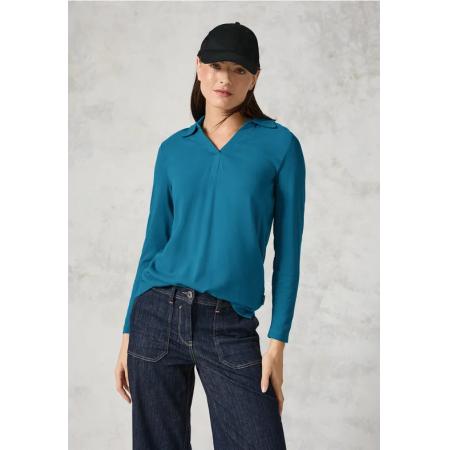 CECIL Blouse shirt met materiaalmix