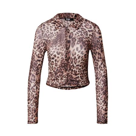 Tally Weijl Tally Weijl Shirt bruin / donkerbruin / offwhite