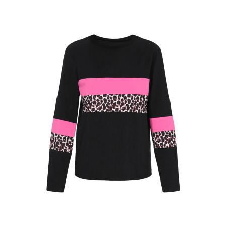 Faina faina Shirt pink / zwart / wit