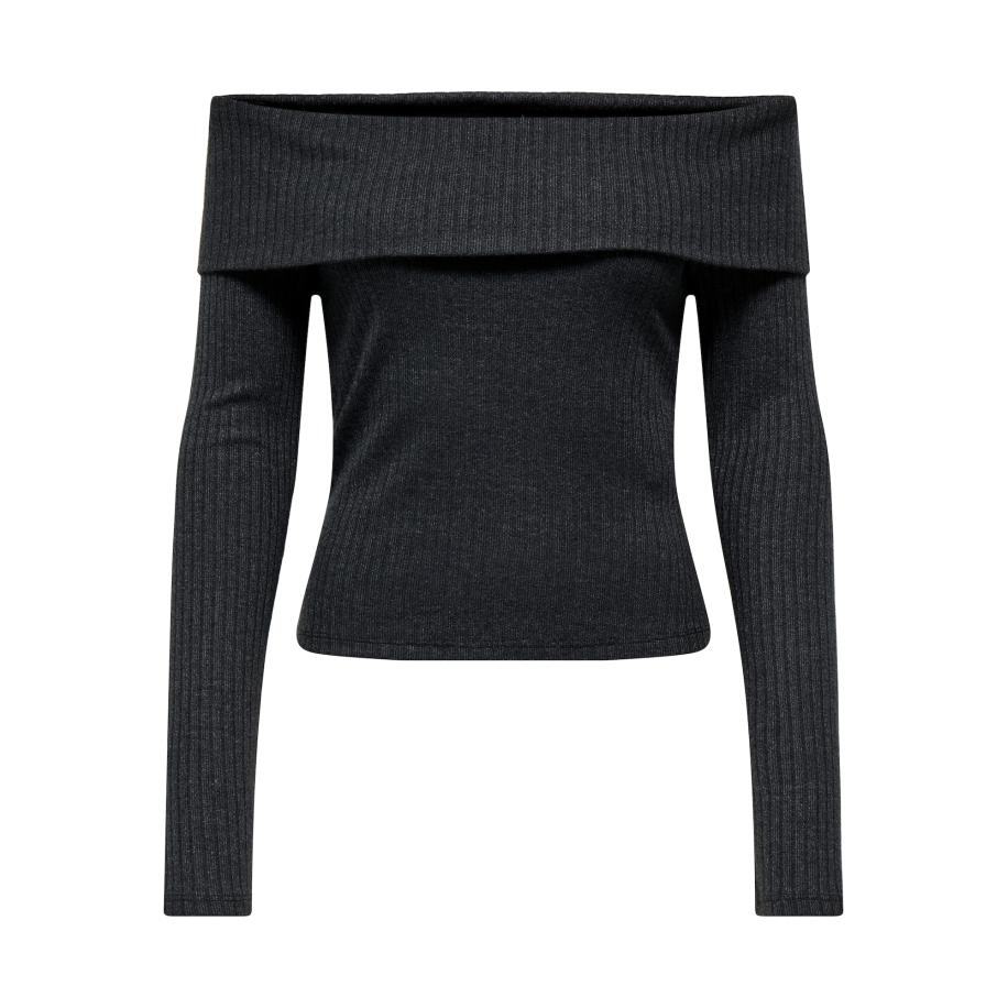 Only ONLY Shirt ONLPiper donkergrijs -