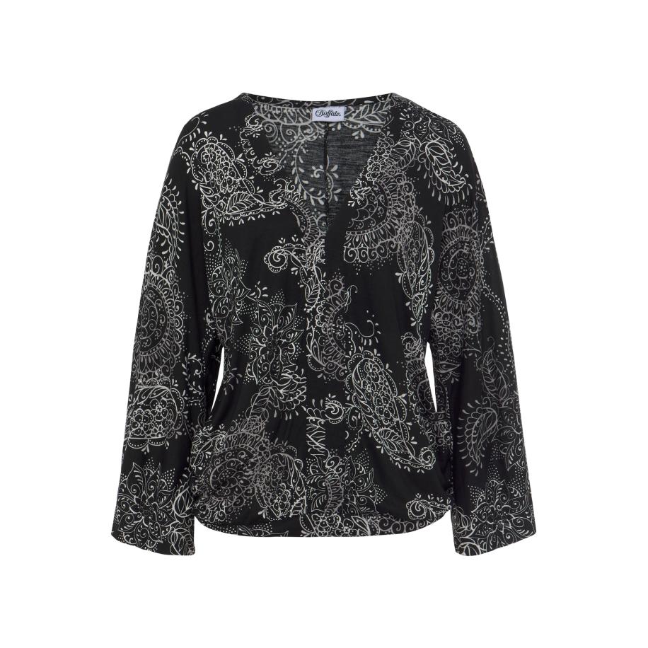 VIVANCE VIVANCE Shirt zwart / wit -