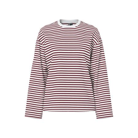 Pieces PIECES Shirt PCSADIE karmijnrood / wit