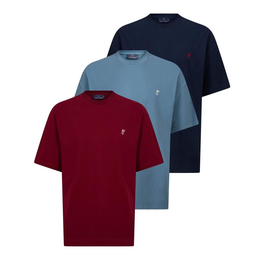 Jacey Quinn Jacey Quinn Shirt blauw / donkerblauw / bordeaux -