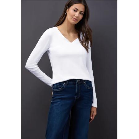 Street One Shirt met hartvormige halslijn