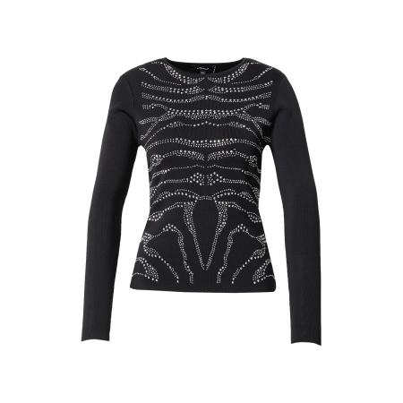 Karen Millen Karen Millen Shirt zwart / zilver