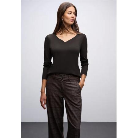 Street One Shirt met hartvormige halslijn