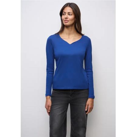 Street One Shirt met hartvormige halslijn -