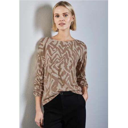 Street One Zacht jacquard overhemd