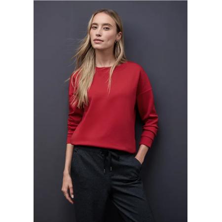 Street One Shirt met geribd detail -