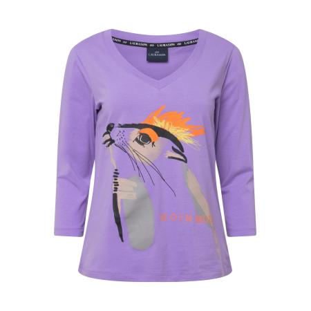 LAURASØN LAURASØN Shirt geel / groen / lavendel / oranje / zwart