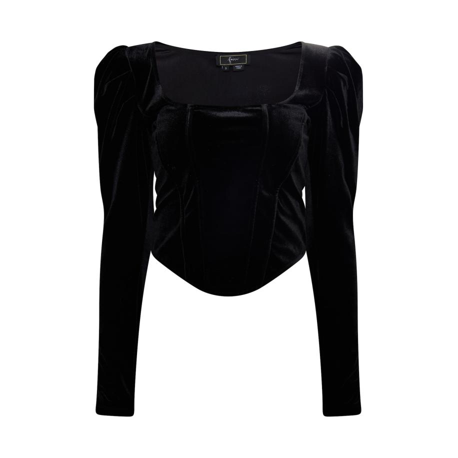 Faina faina Shirt zwart -