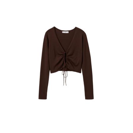 Mango MANGO Shirt Furio chocoladebruin