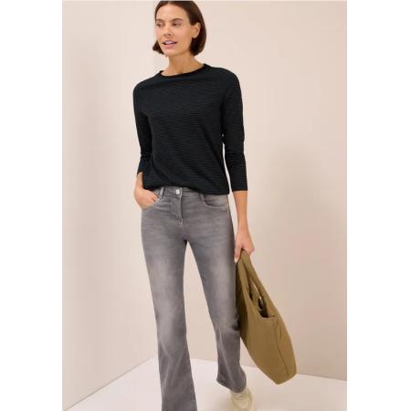 CECIL Shirt met ton-sur-ton strepen