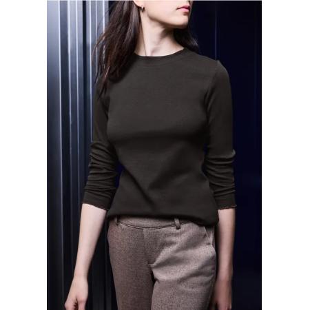 Street One Geribd shirt met ronde hals