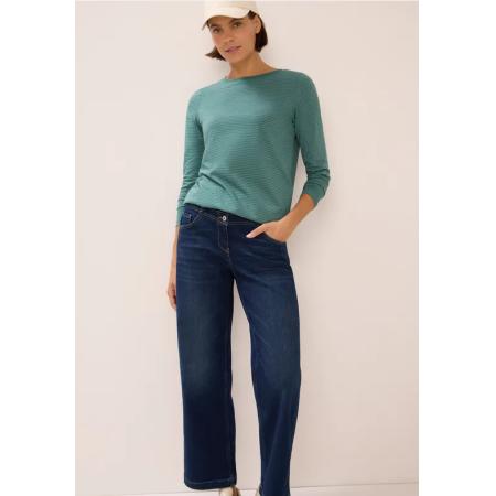 CECIL Shirt met ton-sur-ton strepen