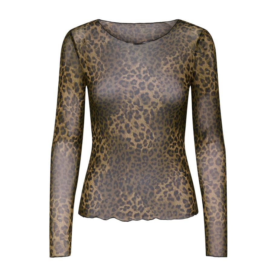 JDY JDY Shirt JDYELSA NEW ombergrijs / cappuccino / donkerbruin -