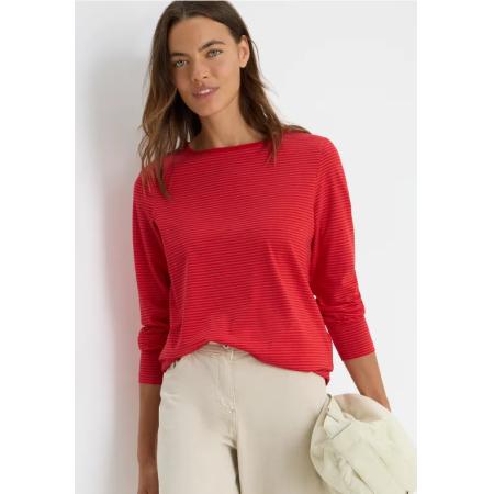 CECIL Shirt met ton-sur-ton strepen