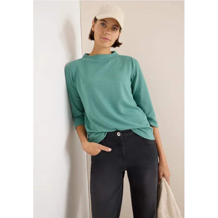 CECIL Shirt met structuur Groen