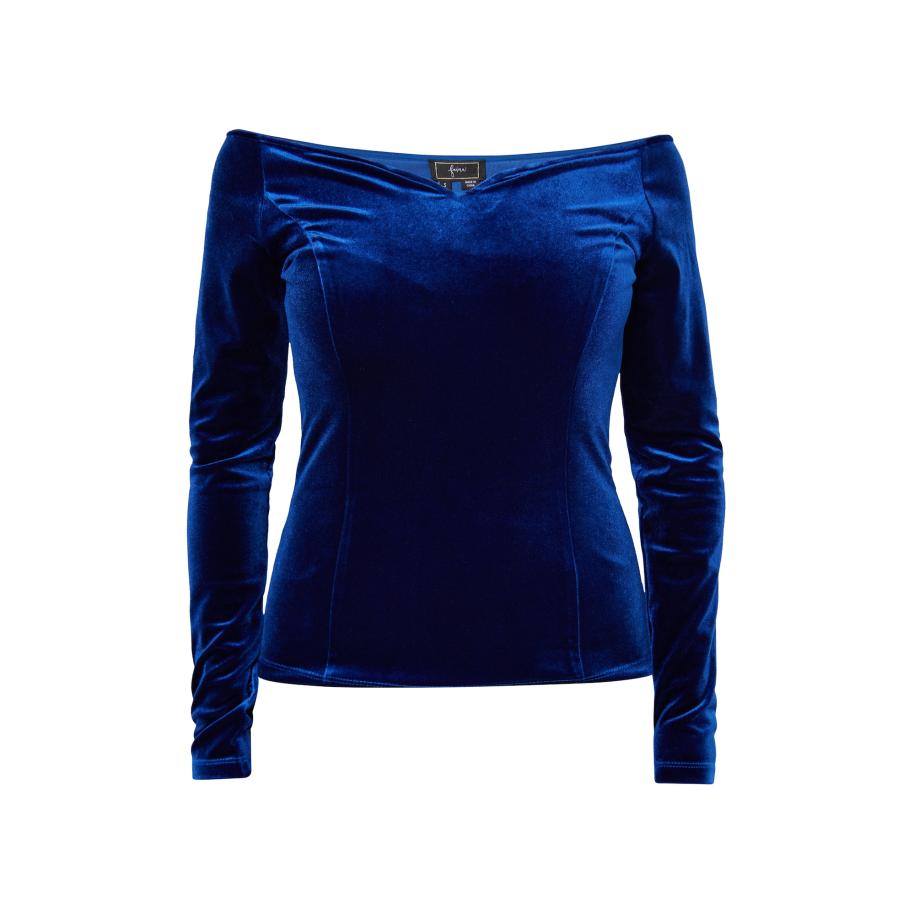 Faina faina Shirt royal blue/koningsblauw -
