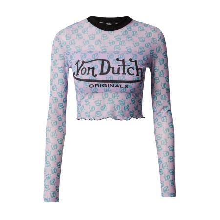 Von Dutch Von Dutch Originals Shirt Akela petrol / rosa / zwart