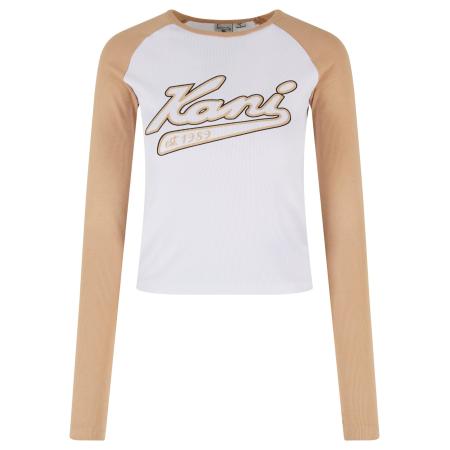 Karl Kani Shirt beige / zwart / wit