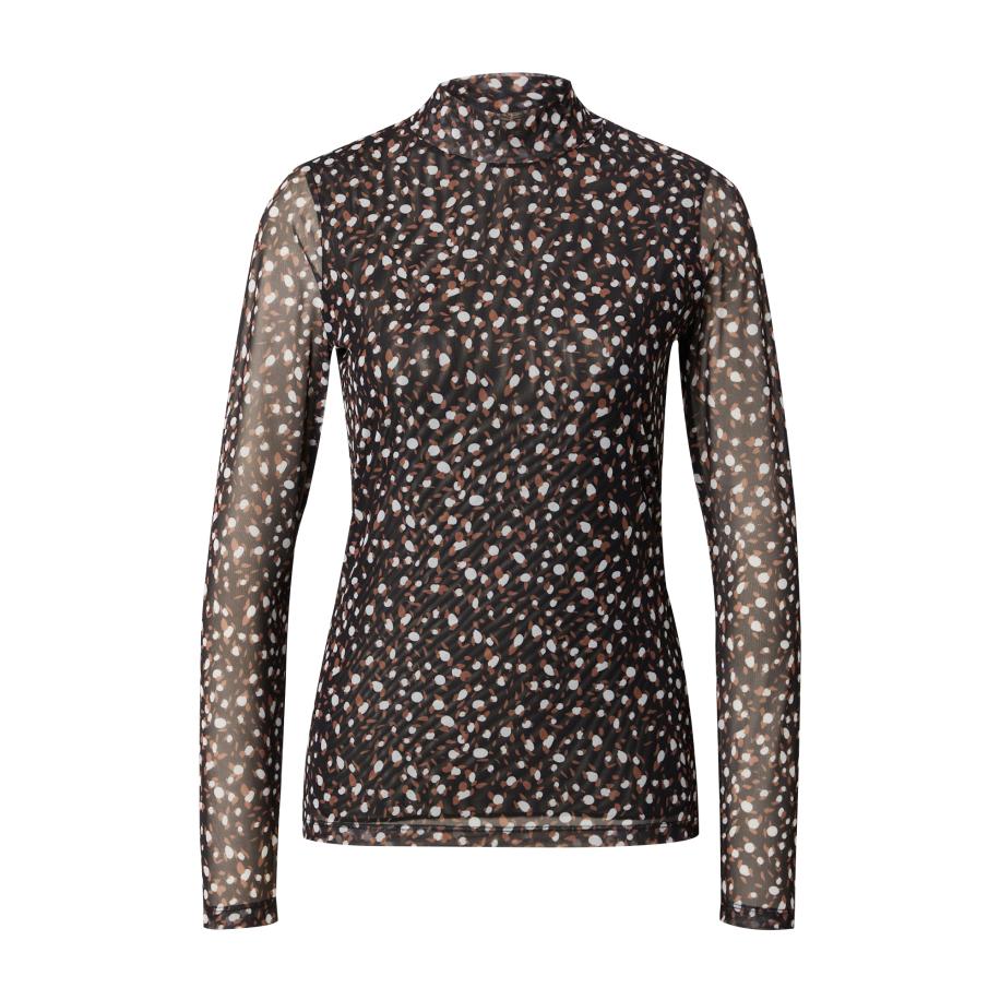 Esqualo Esqualo Shirt donkerbruin / lichtgrijs / zwart -