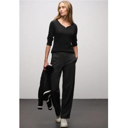 Street One Basic shirt met knoopdetail