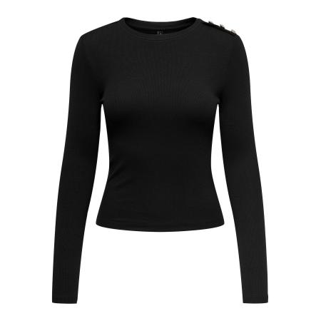 Only ONLY Shirt ONLCHECKIE zwart