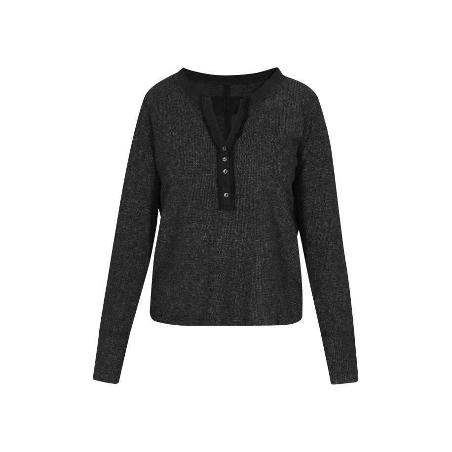 SANIKA SANIKA Shirt zwart gemêleerd -