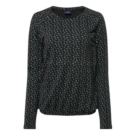 LAURASØN LAURASØN Shirt pastelblauw / pastelgroen / zwart