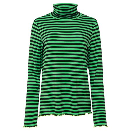 LAURASØN LAURASØN Shirt kiwi / zwart