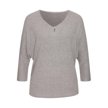 Lascana LASCANA Shirt grijs gemêleerd