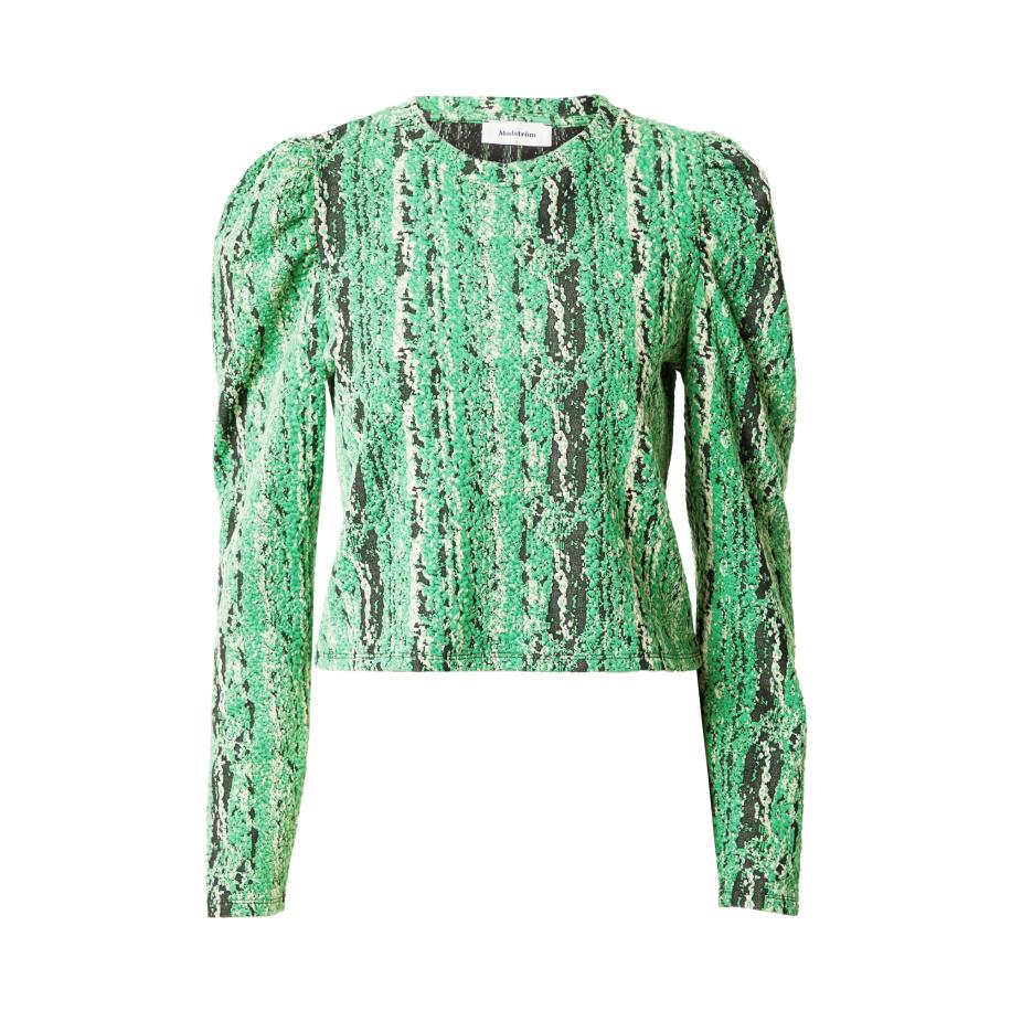 Modström modström Shirt Corby crème / jade groen / zwart -
