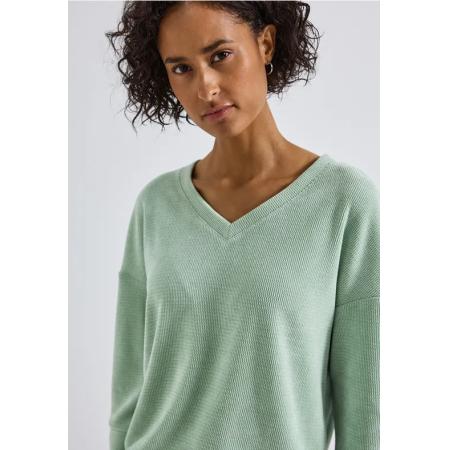 Street One Knus shirt met V-hals