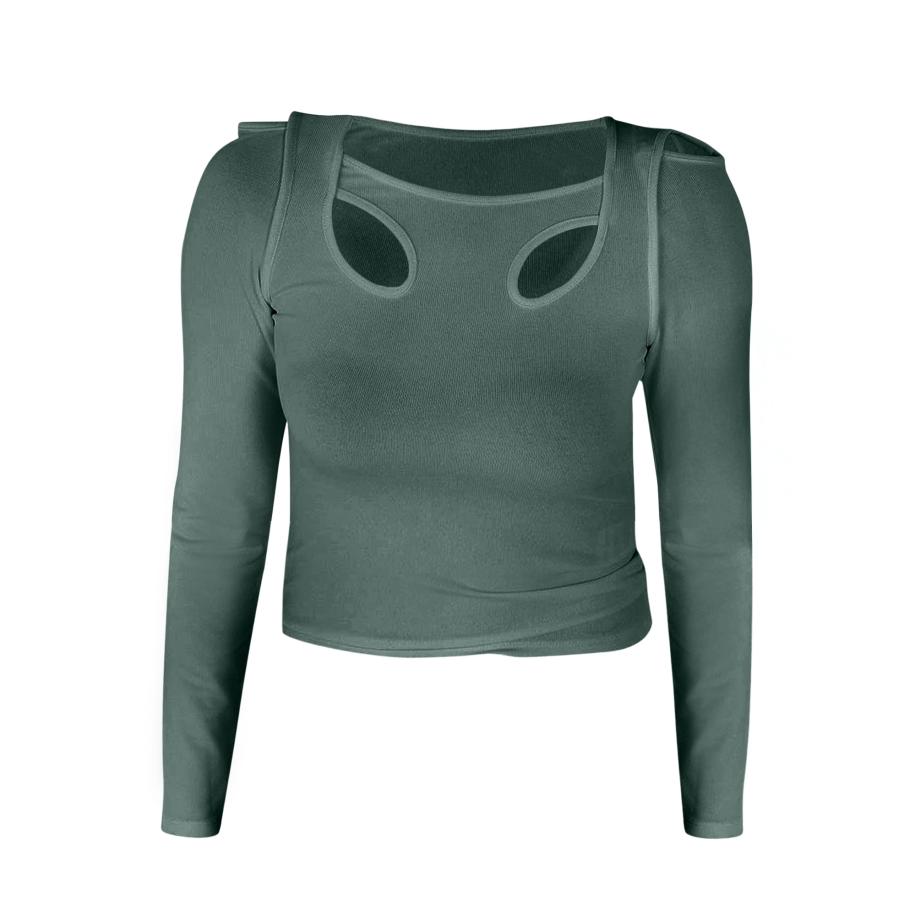 No Matter What No Matter What Shirt donkergroen -