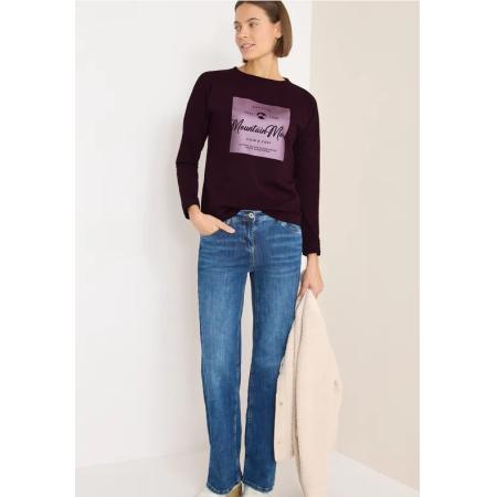 CECIL Shirt met satijnen print