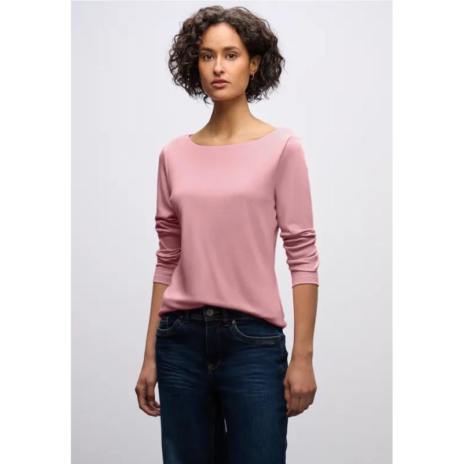 Street One Basic shirt met lange mouwen Roze
